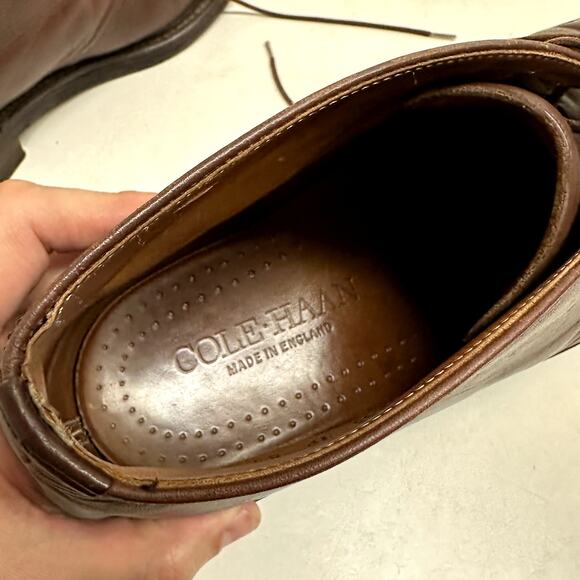 Loake Shoemakers x Cole Haan Brown Calf Chukka Boots Bench Made in England 8.5 - Picture 9 of 13